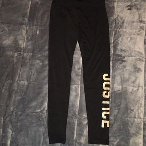 Justice girls logo leggings